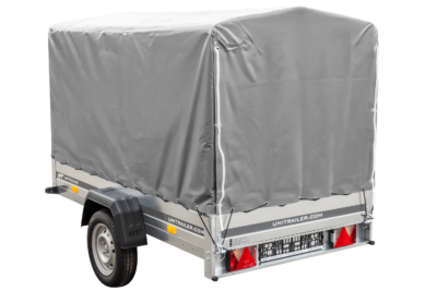 PKW Anhänger 230x125 Garden Trailer 230 KIPP Unitrailer 750 kg mit Stützrad, 110 cm hoher Plane und Hochspriegel - Bild 17