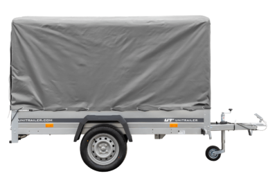 PKW Anhänger 230x125 Garden Trailer 230 KIPP Unitrailer 750 kg mit Stützrad, 110 cm hoher Plane und Hochspriegel - Bild 18