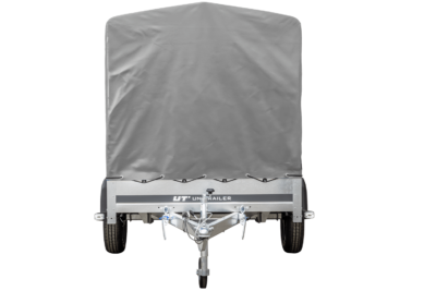 PKW Anhänger 230x125 Garden Trailer 230 KIPP Unitrailer 750 kg mit Stützrad, 110 cm hoher Plane und Hochspriegel - Bild 7