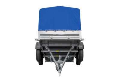 UNITRAILER GARDEN TRAILER ANHÄNGER 264/2 KIPP MIT STÜTZRAD, RAHMEN H-800 UND BLAUER ABDECKUNG - Bild 20